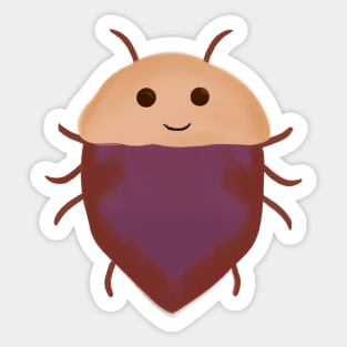 Cute Bedbug Drawing Sticker